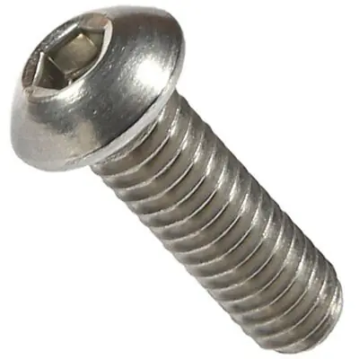 [50 PKG] Cap Screws Button Socket 316 Stainless 3/8-16 X 2-1/2 Direct From Factory
