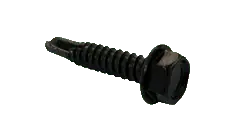 [1000 BULK] Self Drilling Screws Unslotted Indented Hex Washer Steel Black & Bake Zinc #8 X 1-1/4 Factory Price