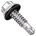 [1500 BULK] Self Drilling Screws Hex Washer with Bonded Washer #3 Point ProCorr Coated USA Made 1/4-14 X 1 Hot Picks