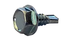 [3000 BULK] Self Drilling Screws Unslotted Hex Washer with Serration #3 Point Zinc Plated 5/16-12 X 1 1/2 Weekend Sale