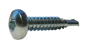 [600 BULK] Self Drilling Screws Six Lobe Pan #3 Point Zinc Plated 12 X 1 No Minimum Order