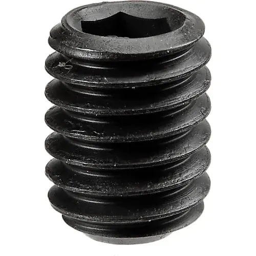 [100 PKG] Set Screws Socket Cup Point Nylon Patch Alloy Thermal Black Oxide 8-32 X 1 Same Day Shipping
