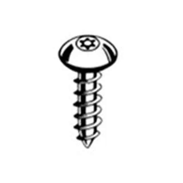Buy Today [100 PKG] Sheet Metal Screws Button Head Pin In Six Lobe 18/8 Stainless Steel 8 X 1/2