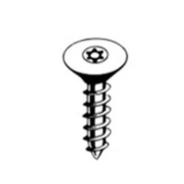 [100 PKG] Sheet Metal Screws Flat Head Pin In Six Lobe 18/8 Stainless Steel 10 X 3/4 Limited Edition
