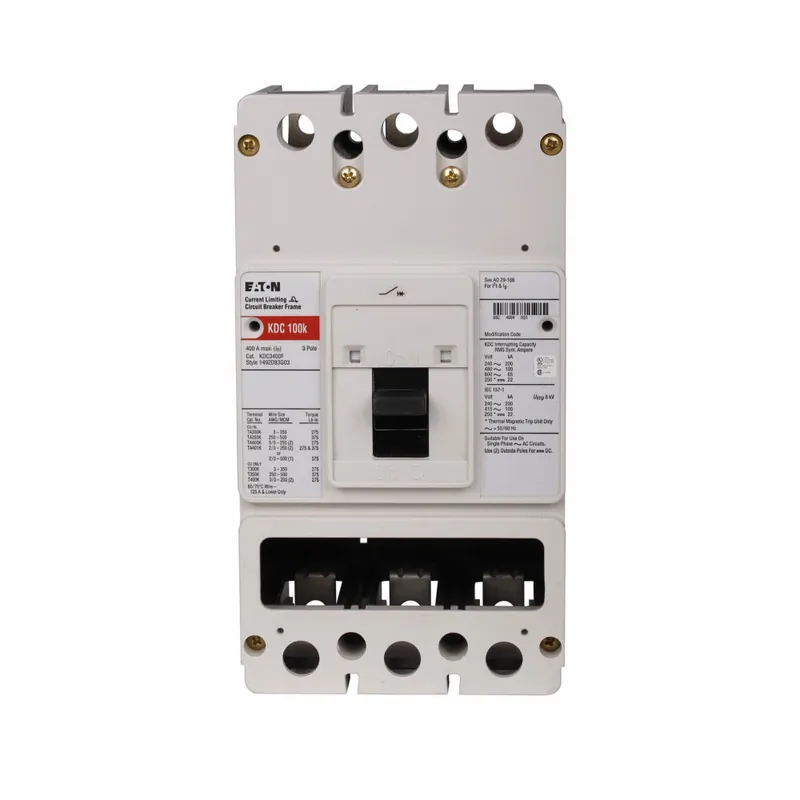 Premium KDC3200Y - Eaton - Molded Case Circuit Breaker - Bolt-On - 200 Amp - 3 Pole - 600 Volt