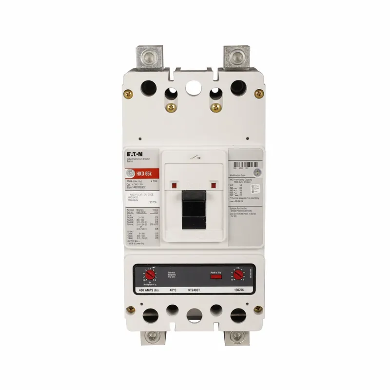 Modern KDB2150C - Eaton - Molded Case Circuit Breaker - Feed Thru - 150 Amp - 2 Pole - 600 Volt