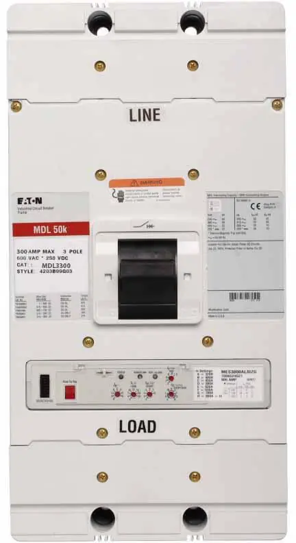 MDL3300Y - Eaton - Molded Case Circuit Breaker - Feed-Thru - 300 Amp - 3 Pole - 600 Volt Factory Price