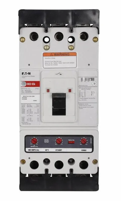 Secure Checkout HKD3350W - Eaton - Molded Case Circuit Breaker - Bolt-On - 350 Amp - 3 Pole - 600 Volt