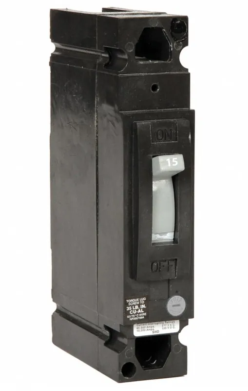 Editor’s Pick TED113015 - GE - Molded Case Circuit Breaker - Feed-Thru - 15 Amp - 1 Pole - 277 Volt