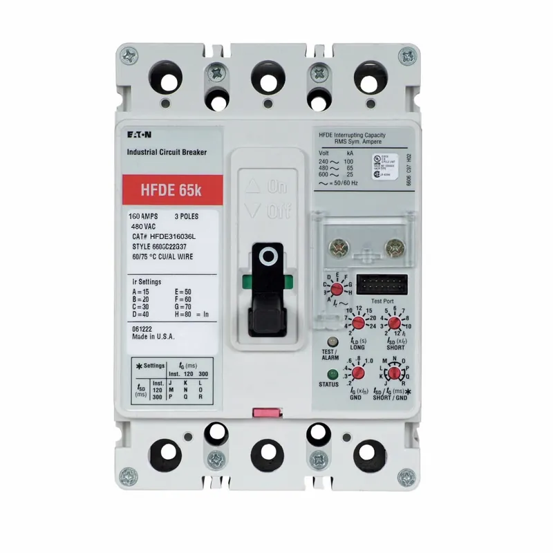 Limited Edition HFDE316036L - Eaton - Molded Case Circuit Breaker - Feed-Thru - 160 Amp - 3 Pole - 480 Volt