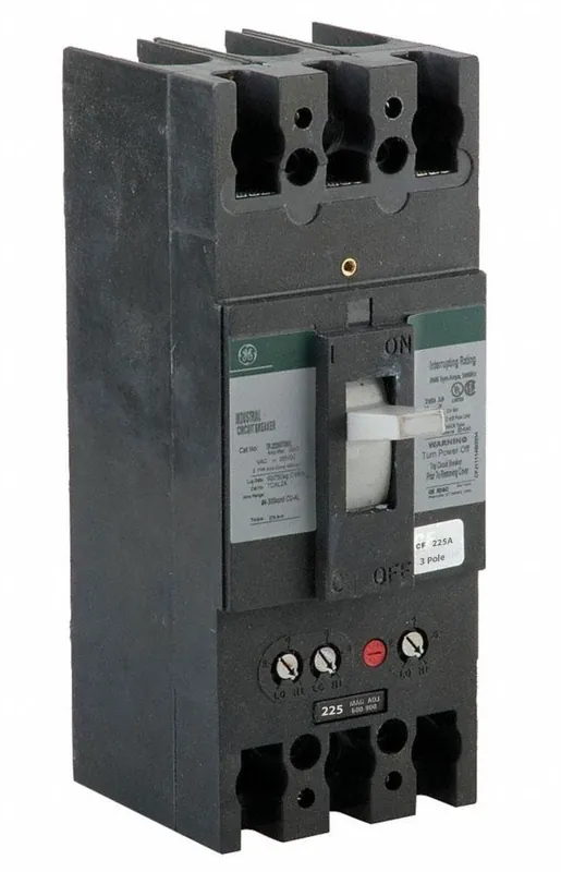 TJJ436225WL - GE - Molded Case Circuit Breaker - Feed-Thru - 225 Amp - 3 Pole - 600 Volt Brand New