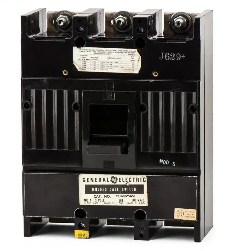 Direct From Manufacturer TJJ436Y400 - GE - Molded Case Circuit Breaker - Feed-Thru - 400 Amp - 3 Pole - 600 Volt