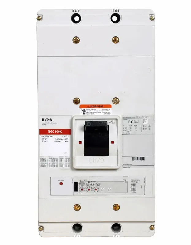 Seasonal Sale NGC308033EC - Eaton - Molded Case Circuit Breaker - Bolt-On - 800 Amp - 3 Pole - 600 Volt
