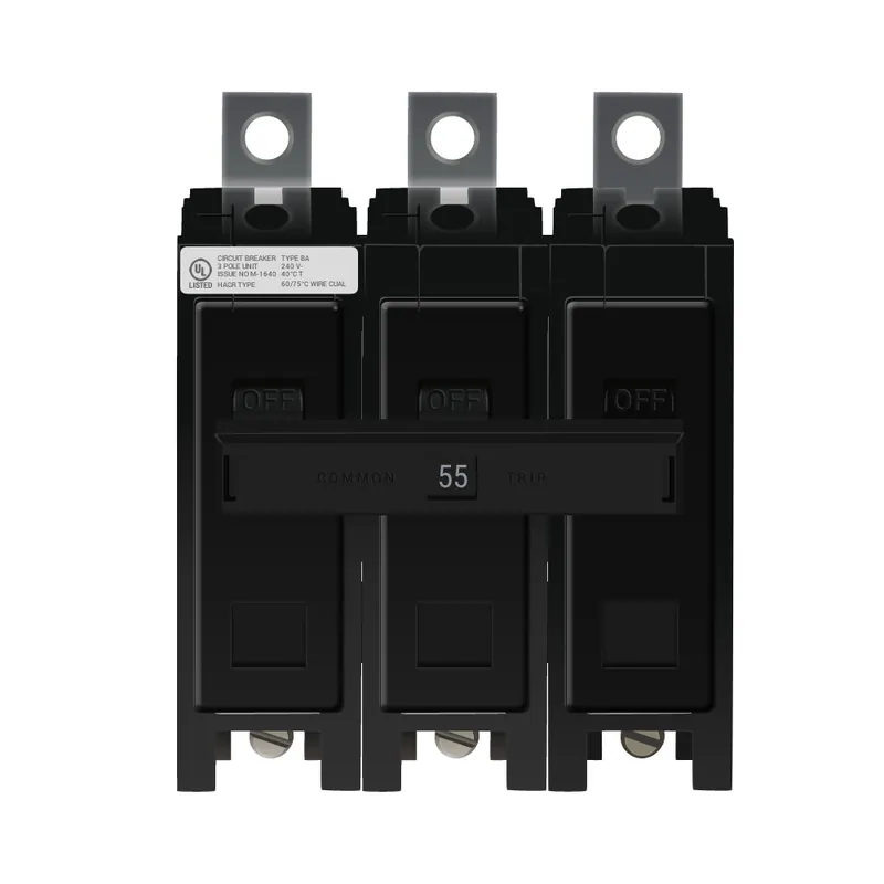 Free Returns BAB3055H - Eaton - Circuit Breaker - Bolt-On - 55 Amp - 3 Pole - 240 Volt