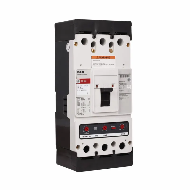 Weekend Sale DK3350 - Eaton - Molded Case Circuit Breaker - Feed-Thru - 350 Amp - 3 Pole - 240 Volt