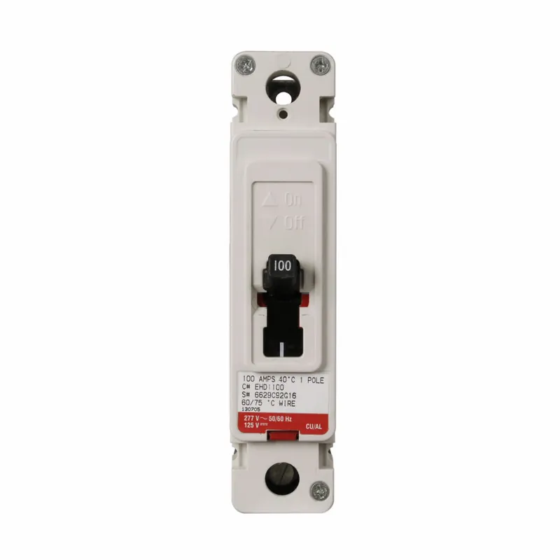 Exclusive Offer EHD1010L - Eaton - Molded Case Circuit Breaker - Feed-Thru - 10 Amp - 1 Pole - 277 Volt
