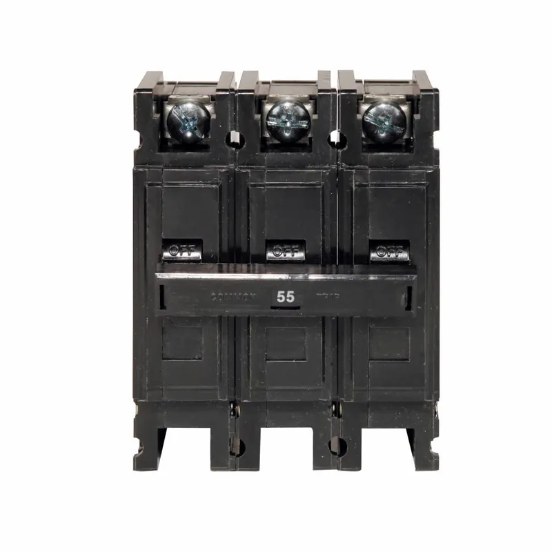 High Quality QC3055H - Eaton - Circuit Breaker - Feed Thru - 55 Amp - 3 Pole - 240 Volt