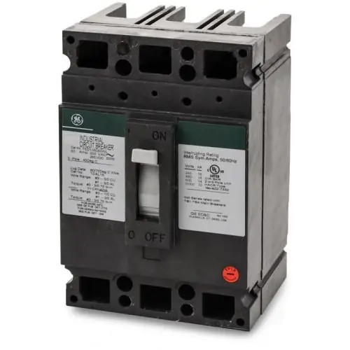 Modern TED136080WL - GE - Molded Case Circuit Breaker - Feed-Thru - 80 Amp - 3 Pole - 600 Volt