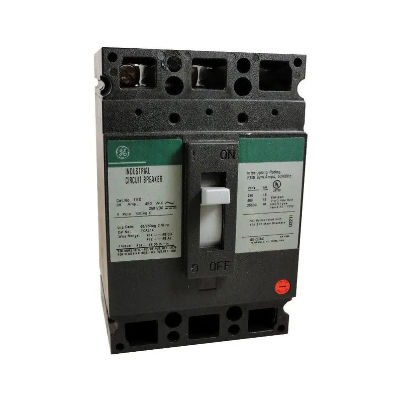 THED136110WL - GE - Molded Case Circuit Breaker - Feed-Thru - 110 Amp - 3 Pole - 600 Volt Free Shipping