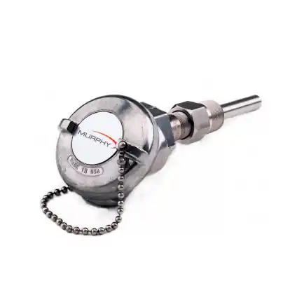 Murphy 0-400F Resistance Temperature Detector Transmitter Assembly with Thermowell and 2.5 in. Insertion Length - RTDT-225-400-100 Warranty Included