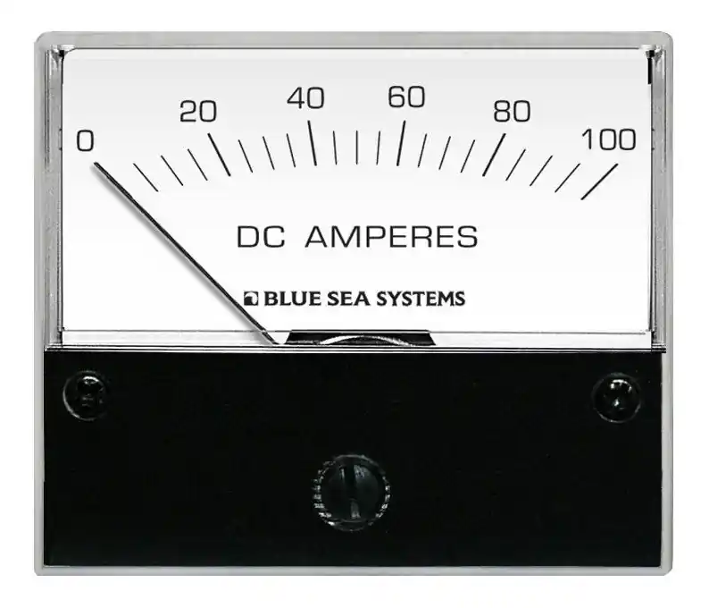 Authentic Blue Sea Systems Standard DC Analog Ammeter 0 to 100A with Shunt - 8017