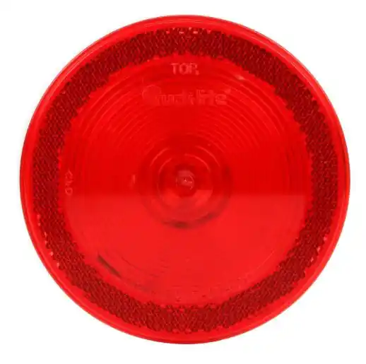 Truck-Lite 40 Series 1 Bulb Red Round Incandescent Reflectorized Stop/Turn/Tail Light 24V - 40232R Budget