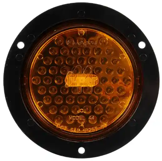 Truck-Lite Super 44 Yellow Round 60 Diode LED Front/Park/Turn Light 12V with Black Flange - 44224Y Discount
