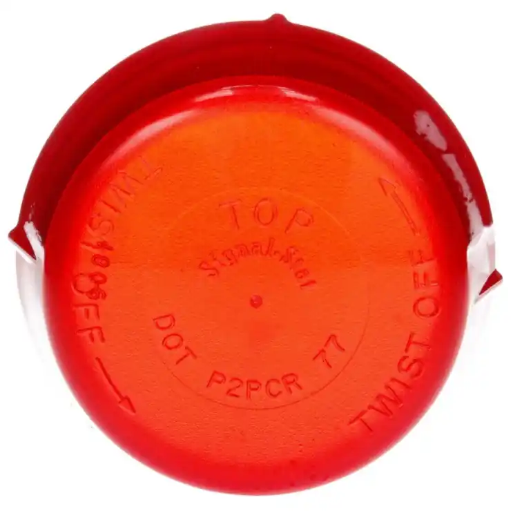 Worldwide Shipping Signal-Stat Red Round Polycarbonate Replacement Lens for Cab Marker GM 2004543 with Snap-Fit by Truck-Lite - 9081