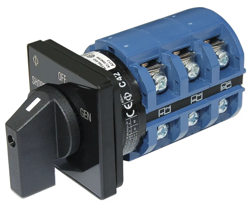 Low Price Blue Sea Systems 65A 3-Pole AC Rotary Switch 2 Positions/OFF 240V AC - 9019