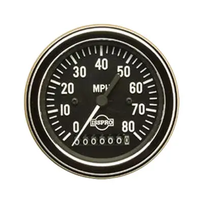 ISSPRO Speedometer Gauge 3 3/8 in. 80mph - R8480MC Direct From Factory