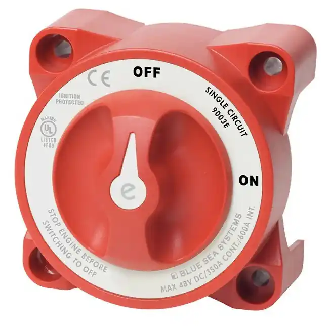 Low Price Blue Sea Systems e-Series Single Circuit On/Off Battery Switch 48VDC - 9003e