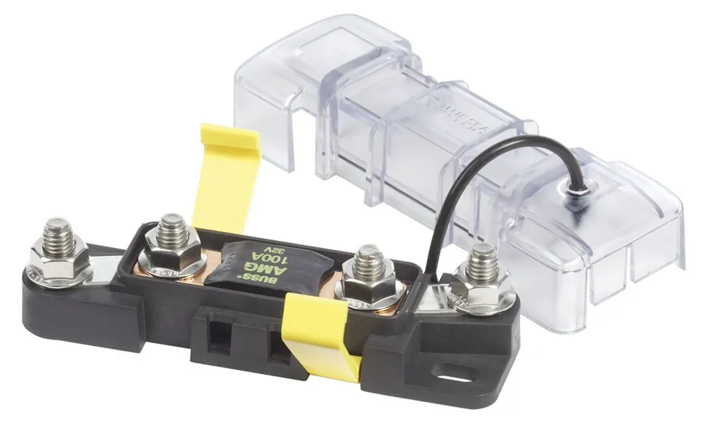 Get Yours Blue Sea Systems MEGA/AMG Safety Fuse Block 32V DC - 7721