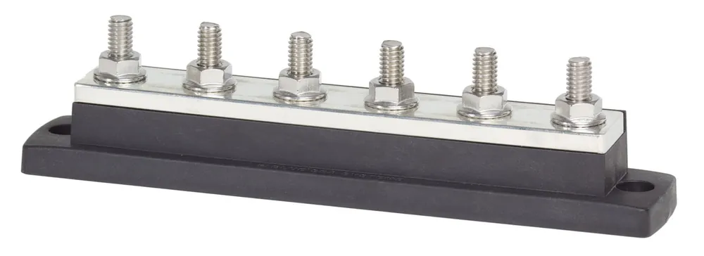 New Release Blue Sea Systems MaxiBus 250A BusBar Six 5/16 in.-18 Studs 48V DC - 2126