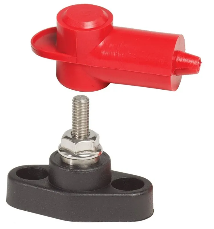 Exclusive Blue Sea Systems Red Mini PowerPost 48V DC 10-32 Stud - 2010