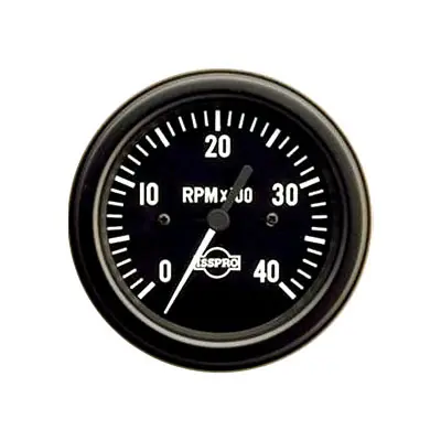 ISSPRO - Electric Ignition Tachometer Gauge 4000rpm, 3-3/8 inches - R85080 Free Shipping