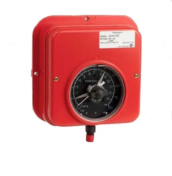 Murphy 0-200 Surface Mount Swichgage Instrument - Square Case - 45APE-A-200 Direct From Factory