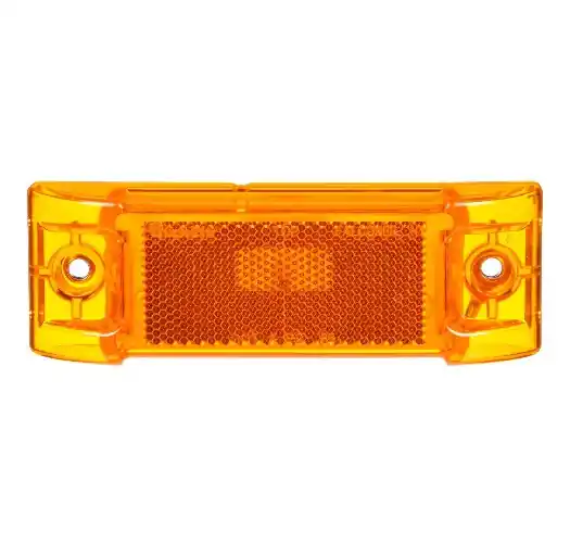 Holiday Sale Truck-Lite Super 21 1 Bulb Yellow Rectangular Incandescent Marker Clearance Light 12V - 21201Y