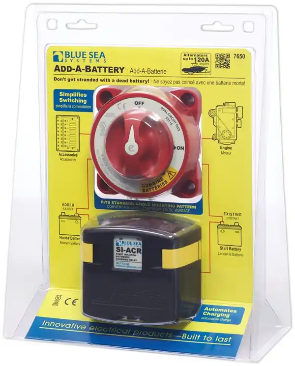 Free Delivery Blue Sea Systems Add-A-Battery Kit 120A - 7650