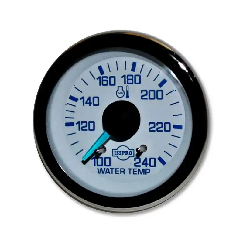 ISSPRO EVM Electric Water Temperature Gauge 100-240F with Chrome Bezel - R6750 New Release