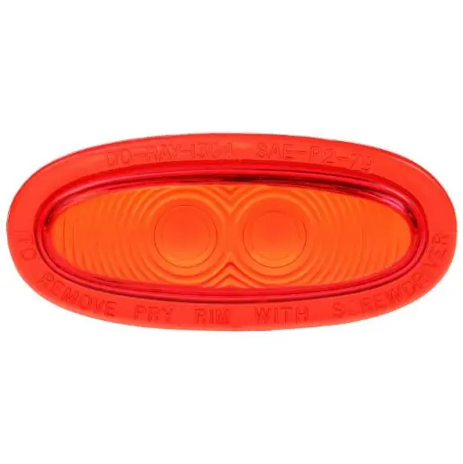 While Supplies Last Truck-Lite Red Oval Acrylic Replacement Lens for Betts Lights and Do-Ray - 99043R