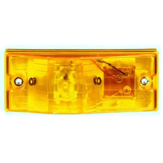Wholesale Truck-Lite 22 Series 1 Bulb Yellow Rectangular Side Turn Signal Light 12V with Gasket- Bulk Pkg - 22006Y3