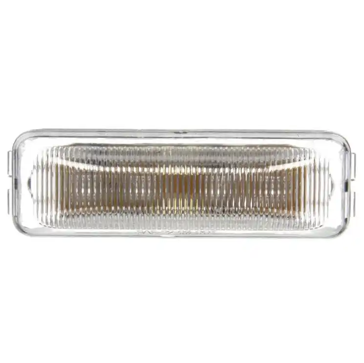 Worldwide Shipping Signal-Stat 4 Diode Clear/Red Rectangular LED Marker Clearance Light 12V with 19 Series Male Pin by Truck-Lite - 1961