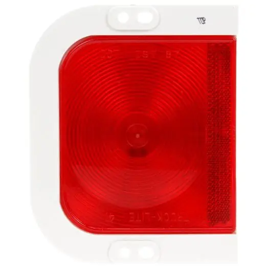 While Supplies Last Truck-Lite 41 Series Left Hand Side 1 Bulb Red Rectangular Stop/Turn/Tail Light 12V - 41202R