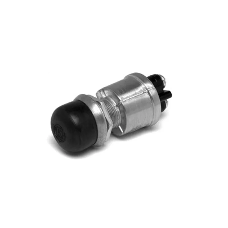 While Supplies Last Littelfuse Cole Hersee 90030-BX Heavy Duty Push-Button Momentary Switch 12/24VDC SPST with Screw-On Black Rubber Protective Cap - Boxed - 90030