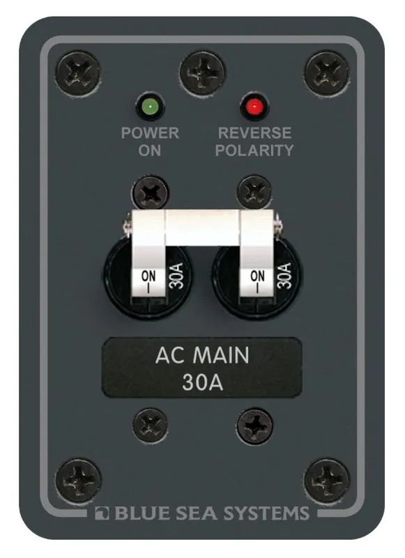 Blue Sea Systems AC Main Panel 30A 120V AC - 8077 Free Shipping