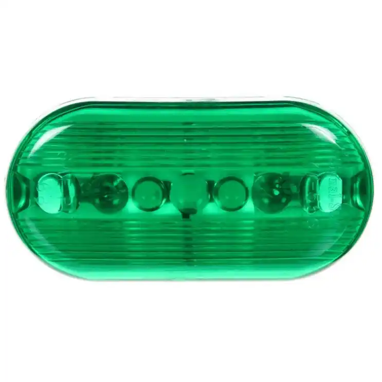 Wholesale Signal-Stat 2 Bulb Green Oval Incandescent Marker Clearance Light 12V with Bracket Mount by Truck-Lite - 1259G