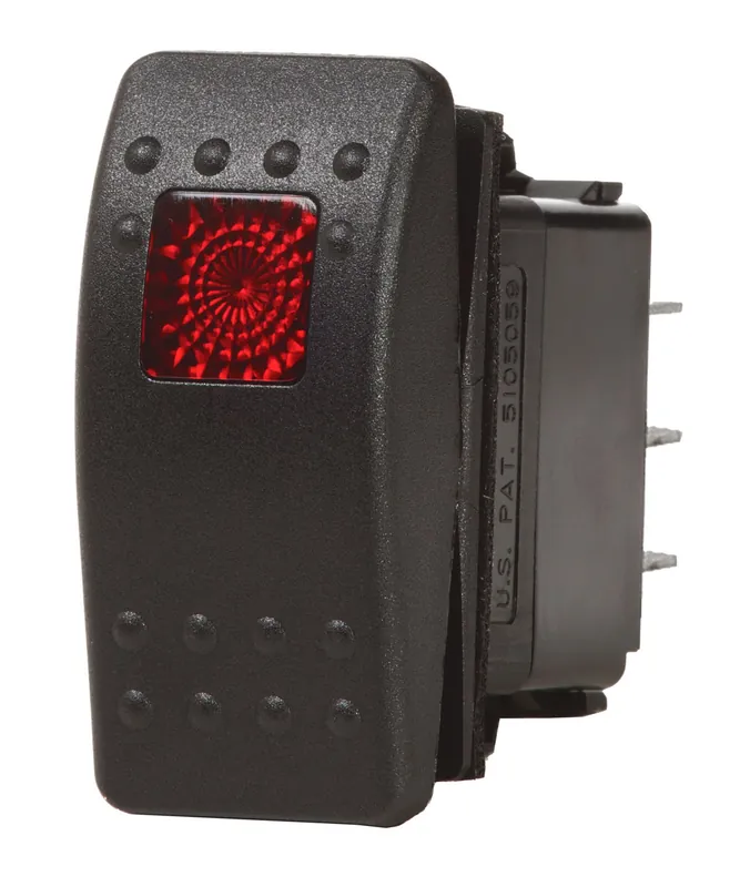 Seasonal Sale Blue Sea Systems Contura II Rocker Switch SPST Black OFF-ON 12/24V - 7929