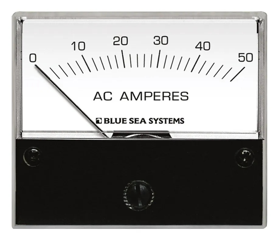 Blue Sea Systems Standard AC Analog Ammeter 0 to 50A with Coil - 9630 Authentic