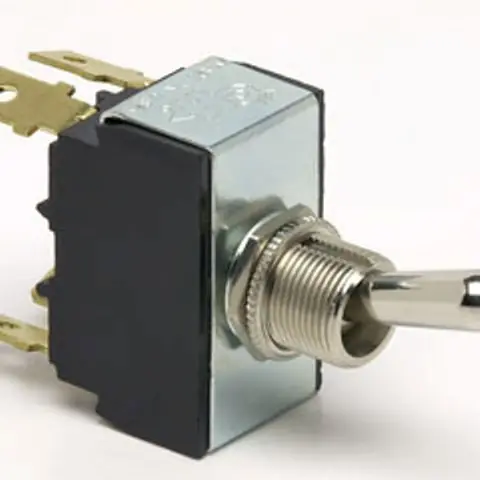 Same Day Shipping Cole Hersee Standard Heavy Duty DPST On-Off Toggle Switch with 4 Blade Terminals - Bulk Pkg - 55017