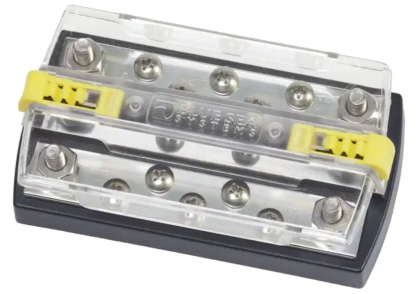 Best Price Blue Sea Systems DualBus Plus 150A BusBar 1/4 in.-20 Stud 5 Gang - 2722